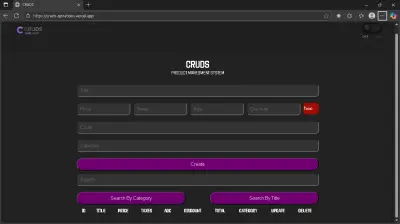CRUD Operations App – Dynamic Data Management Using Vanilla JavaScript