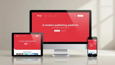 Landing Page احترافية لمدونة – تصميم متجاوب باستخدام HTML, CSS, JavaScript