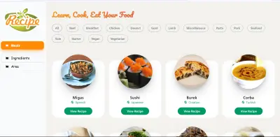 Recipe API – موقع وصفات طعام