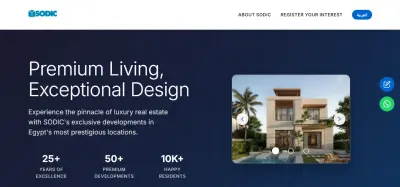 Landing Page Development for SODIC Real Estate Project