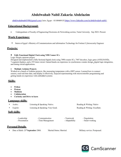 عمل  cv احترافي