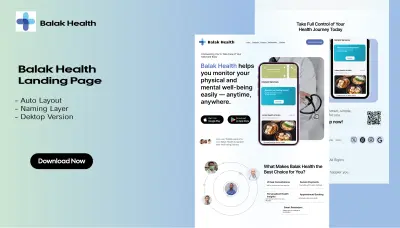 تصميم landing page  احترافية باستخدام Figma