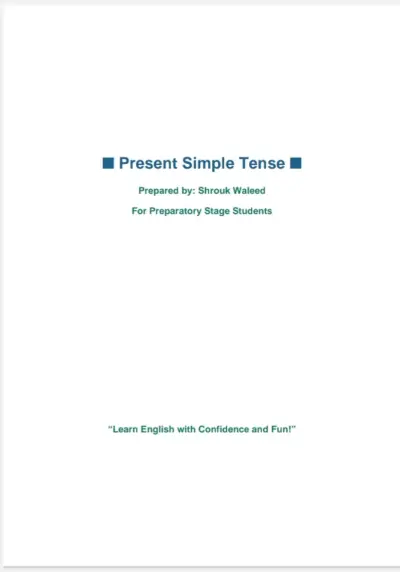 Present simple tense