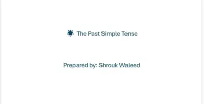 Past Simple Tense
