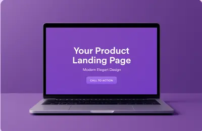 صفحة هبوط HTML & CSS