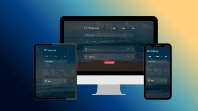 تطبيق إدارة المهام To-Do List بتصميم عصري