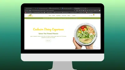 تصميم موقع ويب لمطعم وجبات صحية باستخدام HTML وCSS