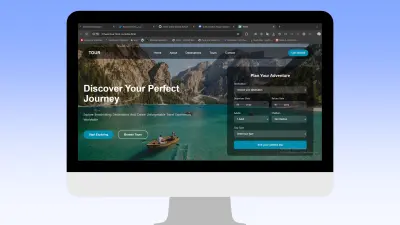 Landing Page احترافية لشركة سفر وسياحه