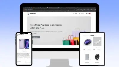 صورة العمل مشروع React - متجر إلكتروني حديث (E-Commerce)