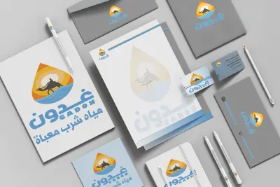 تصميم هاوية بصريه لشركه مياه