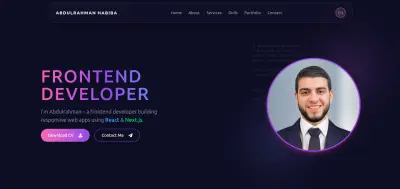 Portfolio Website - موقع البورتفوليو الشخصي