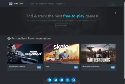 Game Over - تطبيق ألعاب مجانية