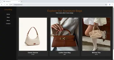 تصميم وتطوير موقع إلكتروني لعرض المنتجات (E-commerce Website)