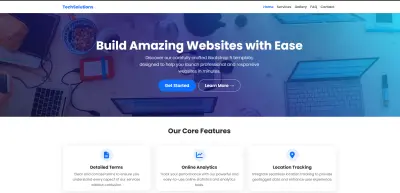 Landing page
