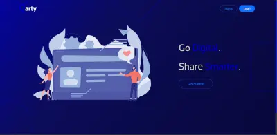 Qarty (Business Digital Card Generator)  | موقع لإنشاء كارت عمل رقمى