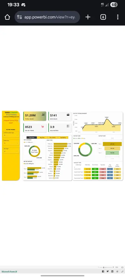 تحليل بيانات مبيعات الشركة