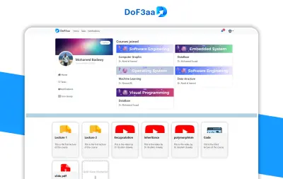 Dof3aa | نظام إدارة الملفات التعليمية