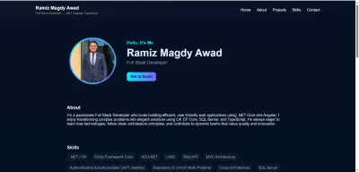 تصميم وتطوير بورتفوليو شخصي احترافي للمبرمجين والمصممين