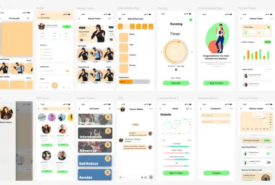 بحث تجربة المستخدم وتحليل المنافسين لتطبيق تدريب لياقة بدنية أونلاين