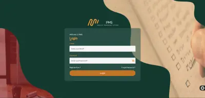 Login page - Management Project System