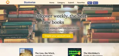 انشاء موقع لنشر وتقييم الكتب العالمية - Bookwise