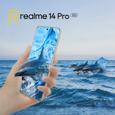 إعلان لهاتف Realme 14 Pro