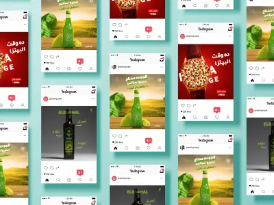 تصميمات سوشيال ميديا إحترافية