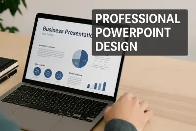 تصميم عرض PowerPoint احترافي وجذاب يلائم مشروعك أو عرضك التقديمي