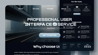 تصميم صفحة هبوط بواجهة مستخدم احترافية