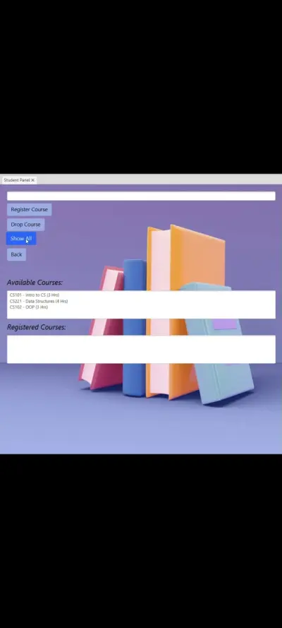 registration system for students