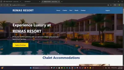 تطوير موقع ويب متكامل باستخدام تقنيات الواجهة الأمامية والخلفية (Full Stack Web Application)