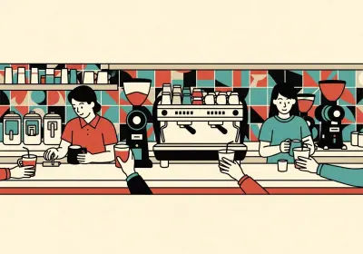 ركن القهوة | Pop Art Illustrations