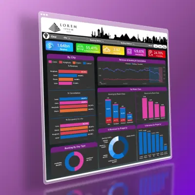 تحليل بيانات الفنادق والضيافة باستخدام Power BI