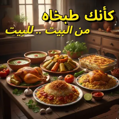 شعار لمطبخ يقدم وجبات منزلية مصرية