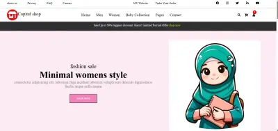 متجر إلكتروني للملابس