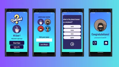Quizzed App using flutter