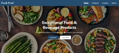 موقع تجارة الكترونية لبيع المأكولات و المشروبات