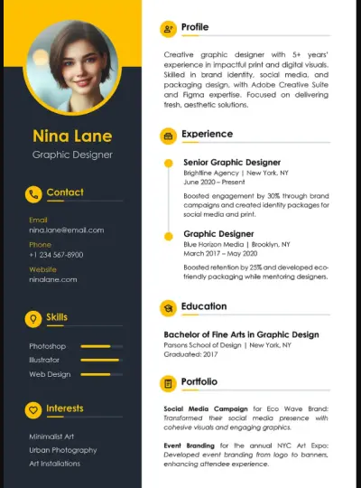 عمل سيرة ذاتية احترافية