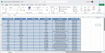 إدخال وتنظيم البيانات (Data Entry)