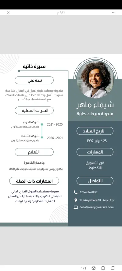 كتابة CV  احترافي