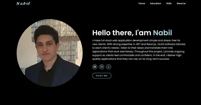 بورتفوليو مطور برمجيات متخصص في تطبيقات الويب