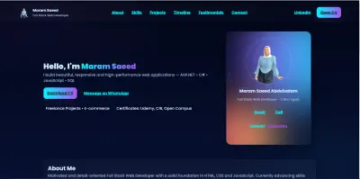 تصميم portfolio احترافي بتقنيات حديثة لعرض مهاراتك بشكل مميز