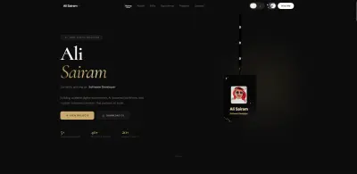 تطوير موقع Portfolio احترافي بـ React.js.