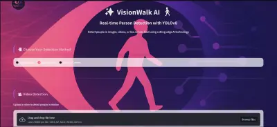 VisionWalk – نظام كشف الأشخاص بالذكاء الاصطناعي