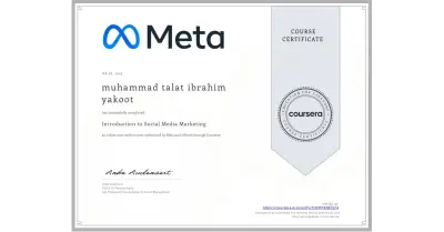 Meta Digital Marketing Associate certificate (Facebook Blueprint Certified)