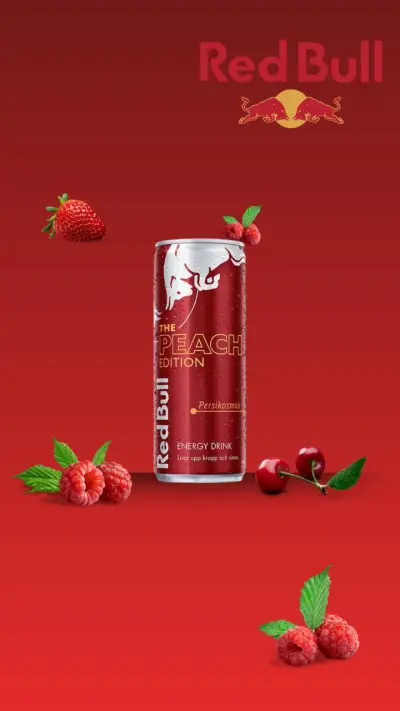اعلان لمنتج Red Bull
