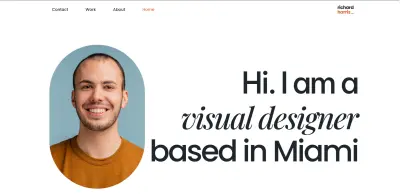 تصميم بورتفوليو لعميل