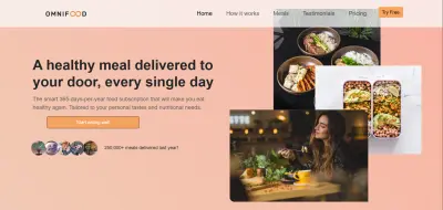 Omnifood Meal Subscription Website