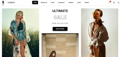 مشروع متجر إلكتروني تفاعلي (React + CSS + JavaScript)