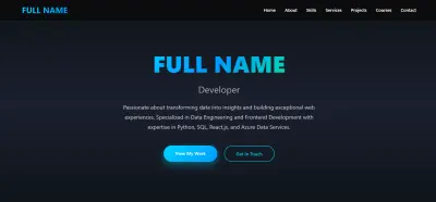 تصميم وتطوير موقع بورتفوليو احترافي لعرض أعمالك